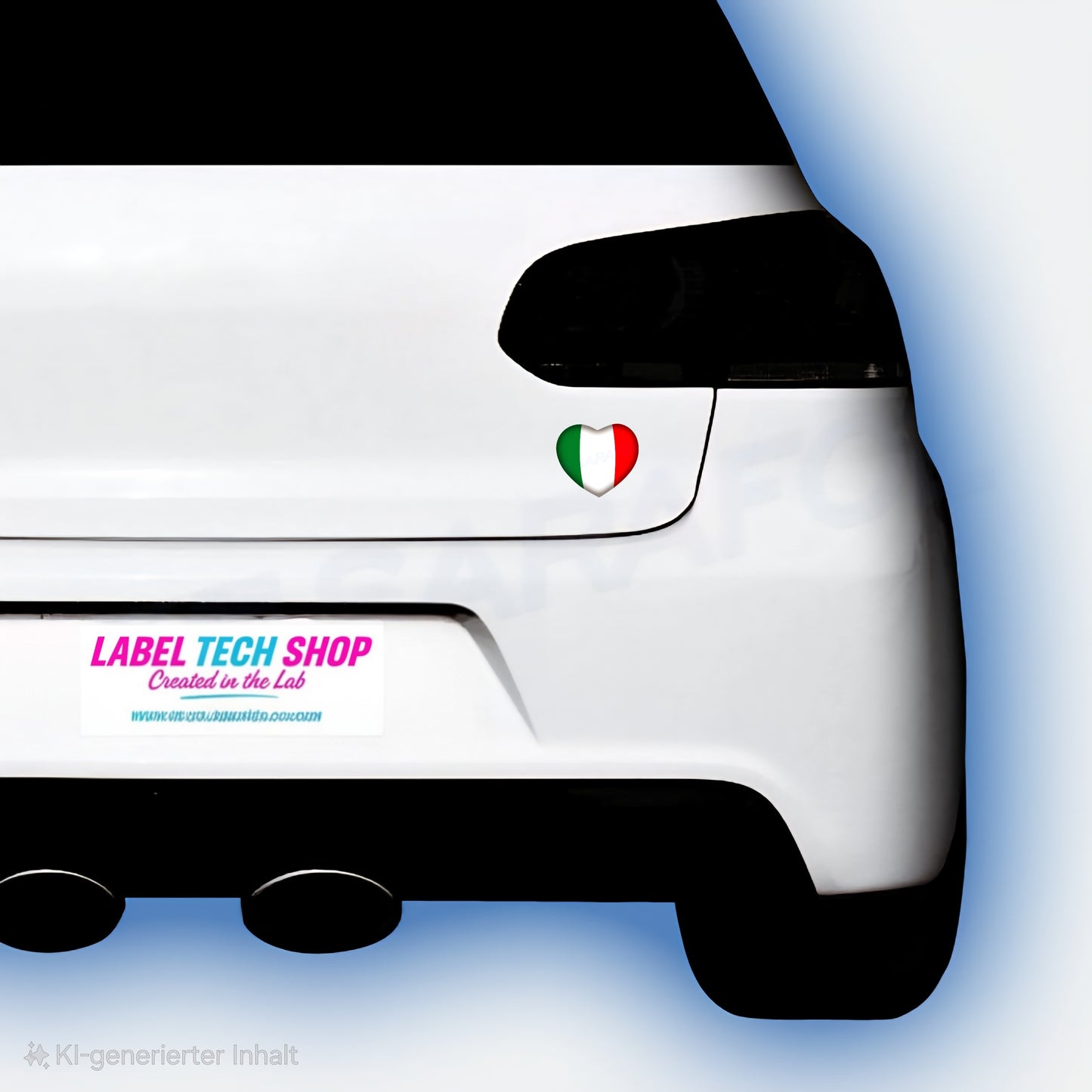 3x Italia/Italien Aufkleber Herz 5×4,5cm Flagge Italien Adesivo Cuore Sticker 046