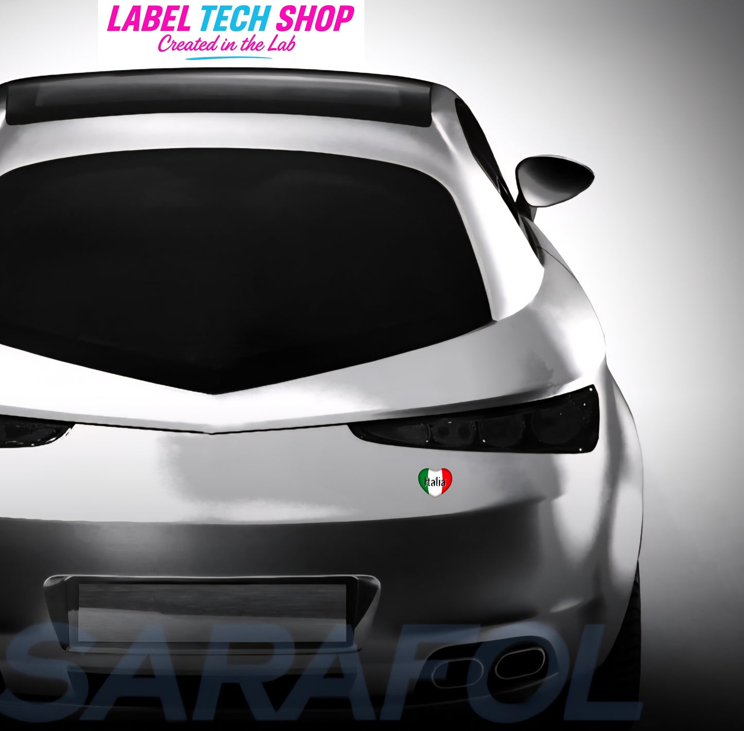 10x Italia/Italien Aufkleber Herz 5×4,5cm Flagge Italien Adesivo Cuore Sticker 060