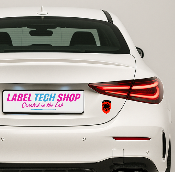 2x Albanien Shqipëria Shqiponja Wappen – Albanien Flagge Emblem Aufkleber 3,5x5,0cm (006)