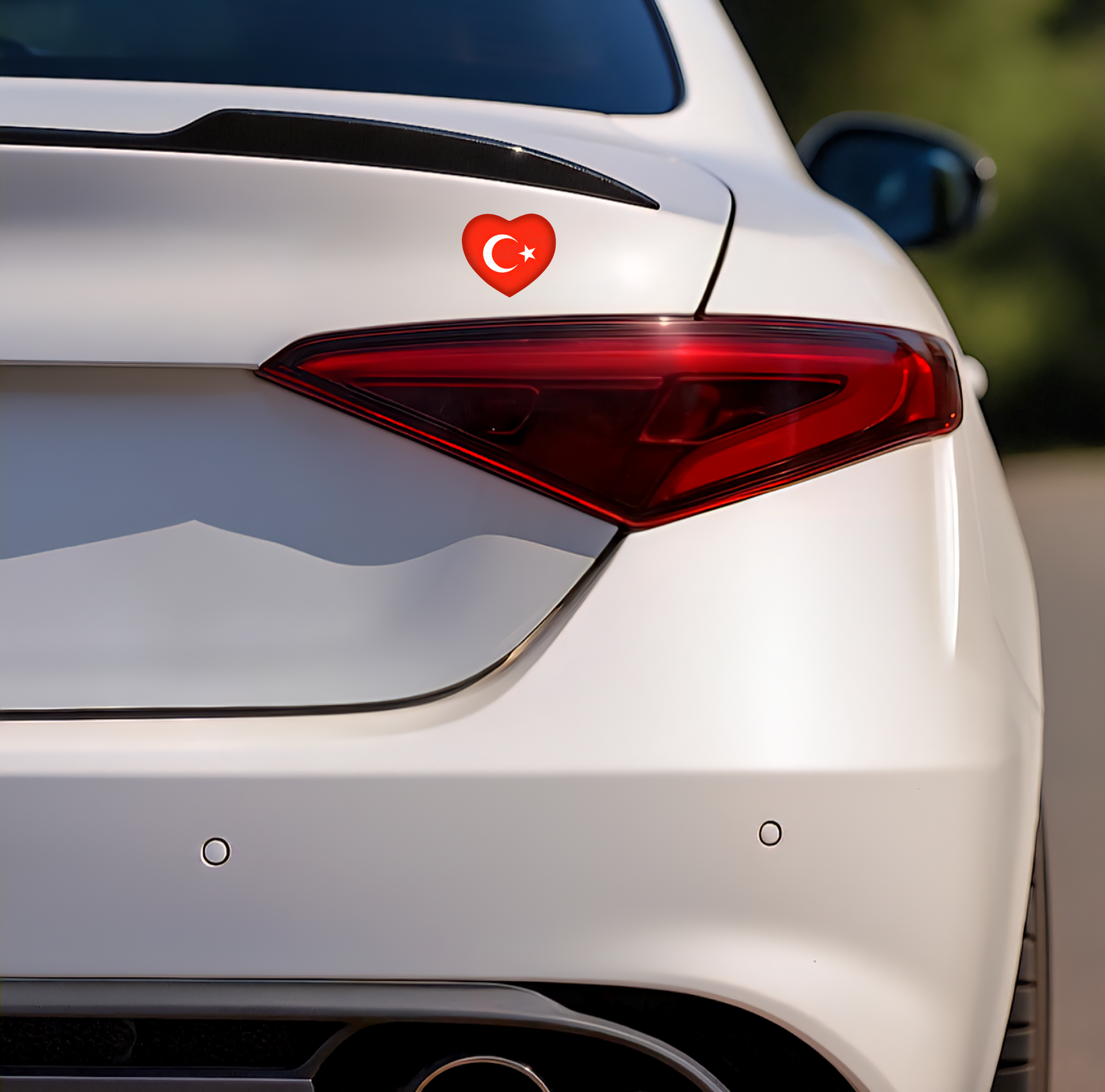 3x Türkei Aufkleber Türkiye Turkey Bayrak Flagge Herz Sticker 5,0x4,5cm (044)