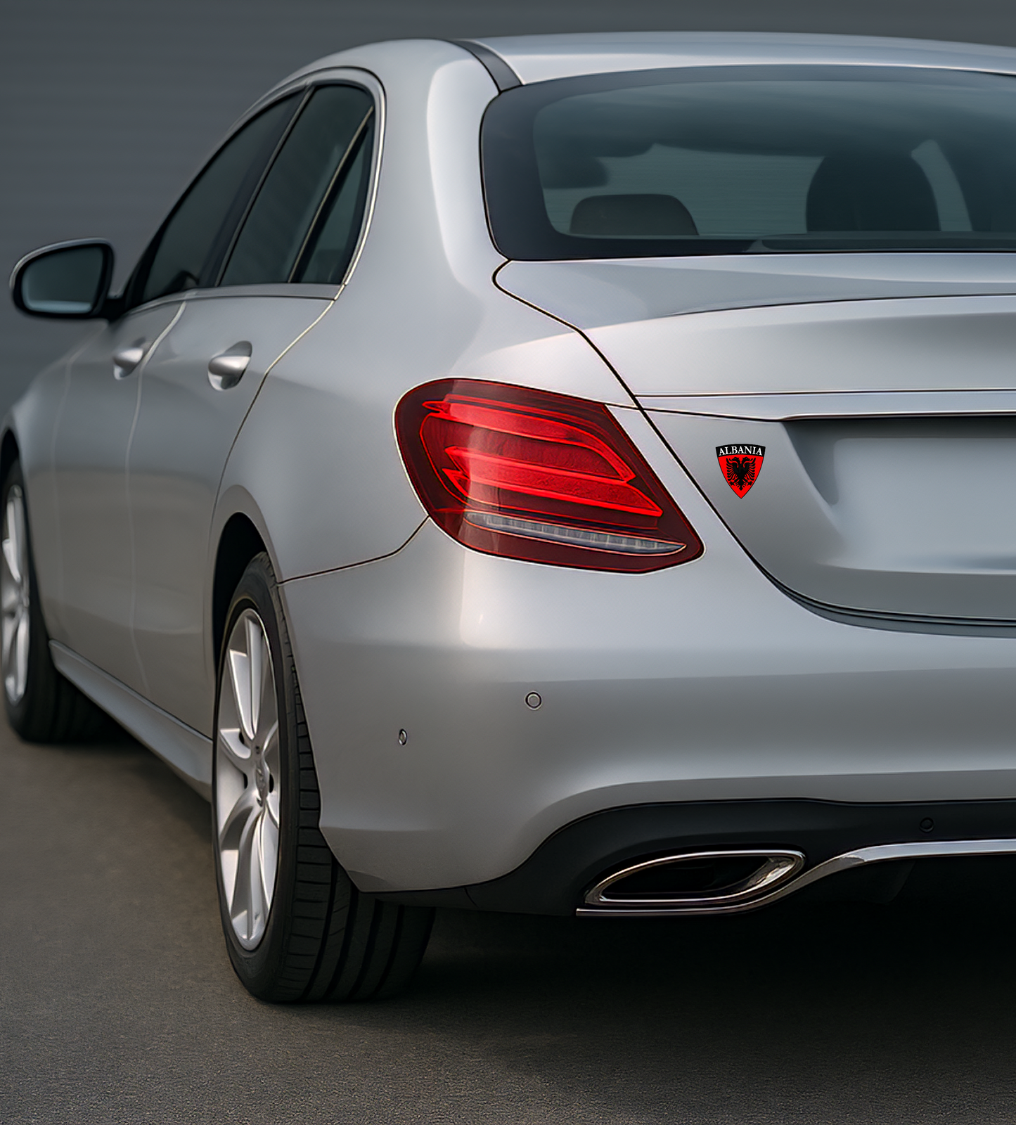 10x Albania Shqiponja Wappen Sticker – Albanien Flagge Emblem Aufkleber 5,0x5,5cm (004)