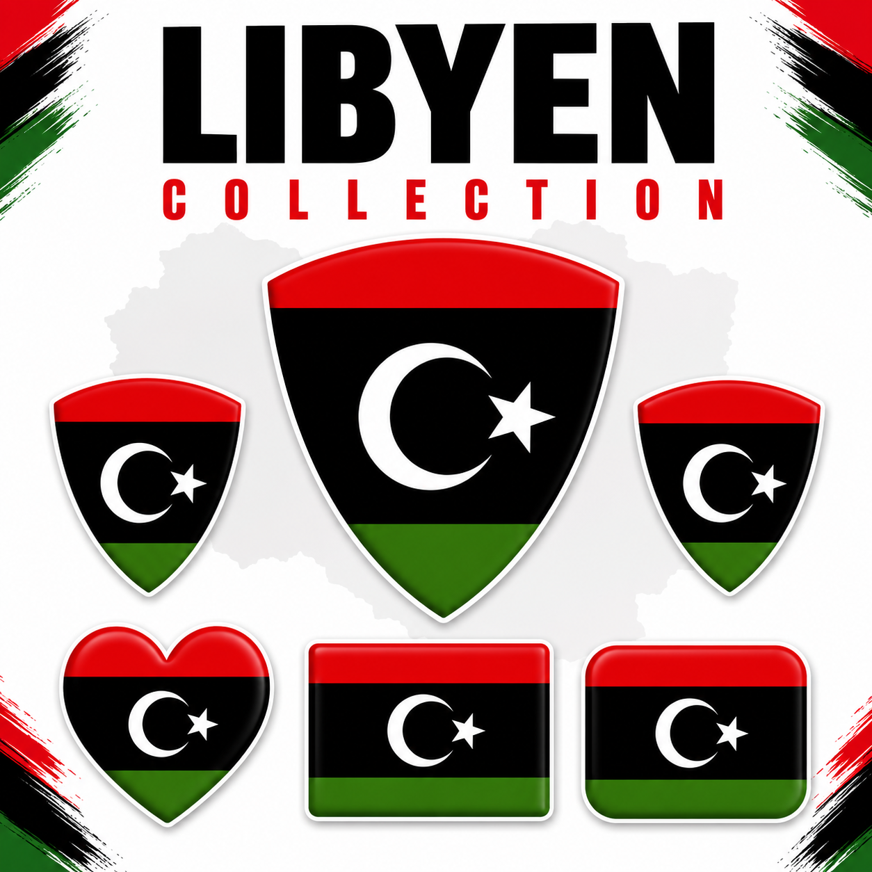 Libyen Sticker Collection