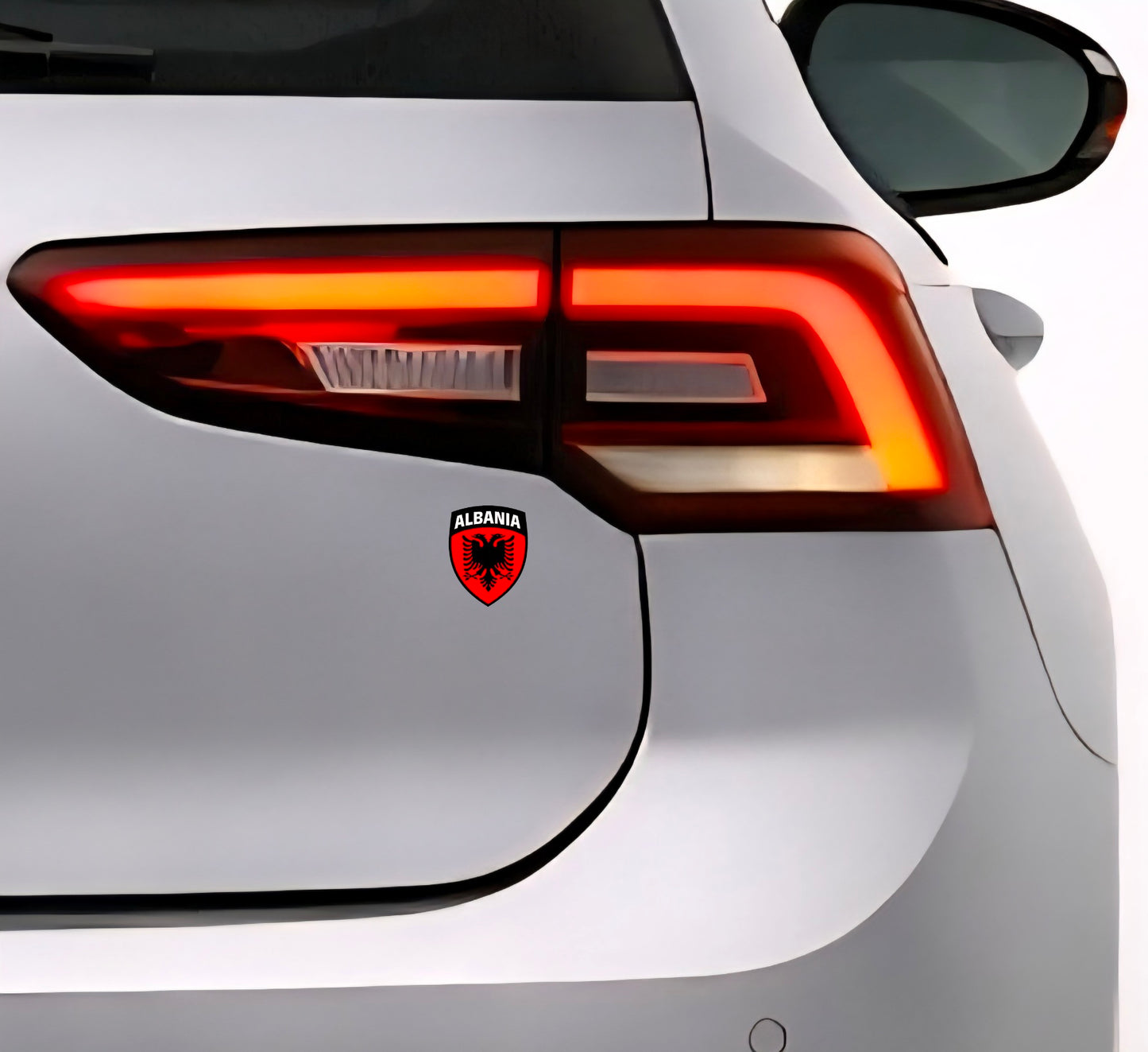 🇦🇱 Albanien Aufkleber Albania Sticker Shqiperia Adler Wappen Emblem Auto Helm 3,5x4,5cm NR.103