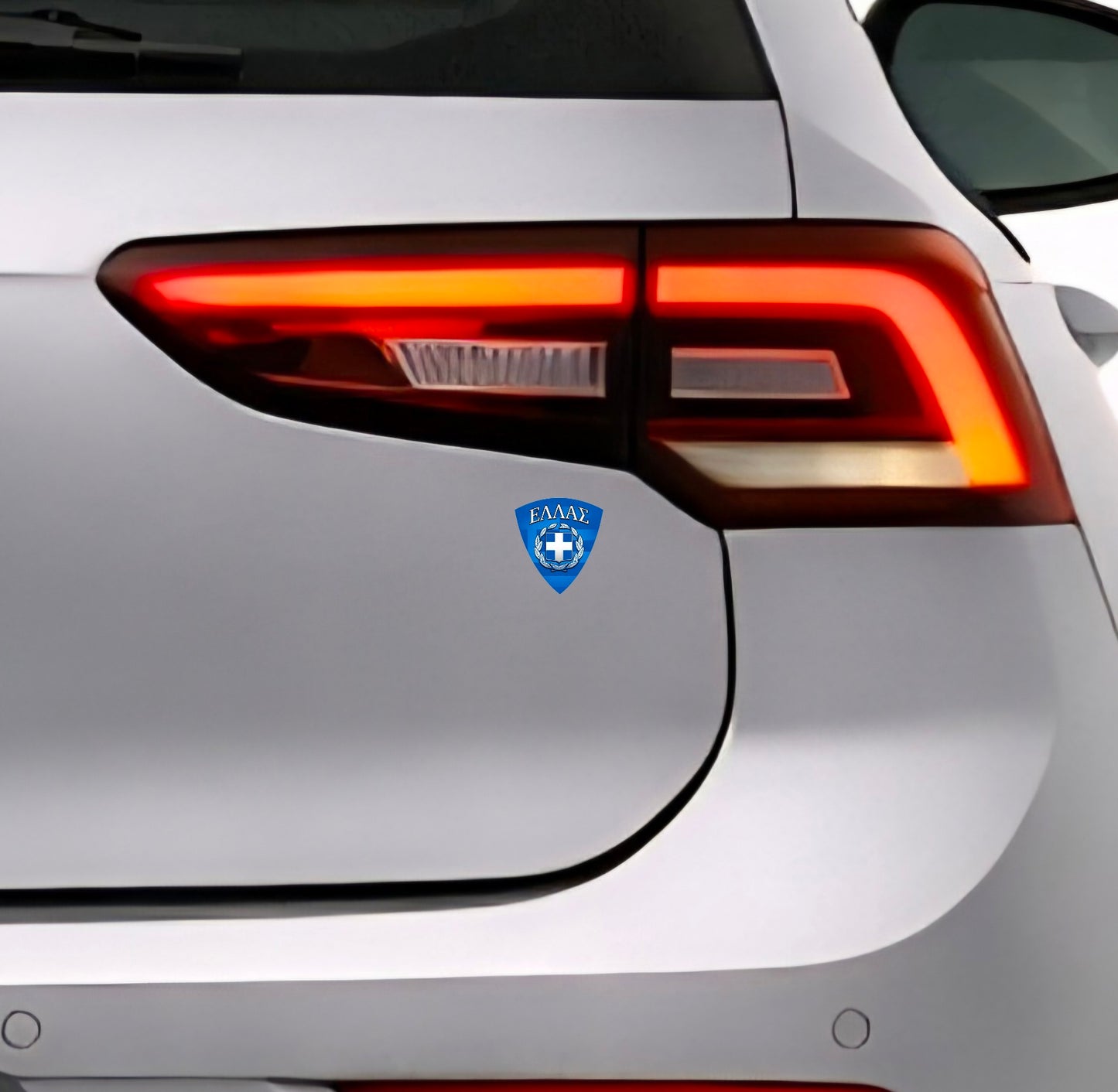 🇬🇷 Greece Sticker Αυτοκόλλητο Ελλάδας Greece Sticker Flag Flag Emblems Car Helmet 4.5x4.8cm NO.113
