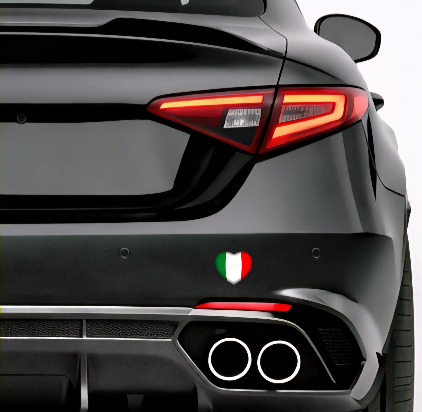 🇮🇹 Italy Sticker Heart Italian Sticker Heart Adesivo Cuore Italiano Flag Car Helmet 5.0x4.0cm NR.046