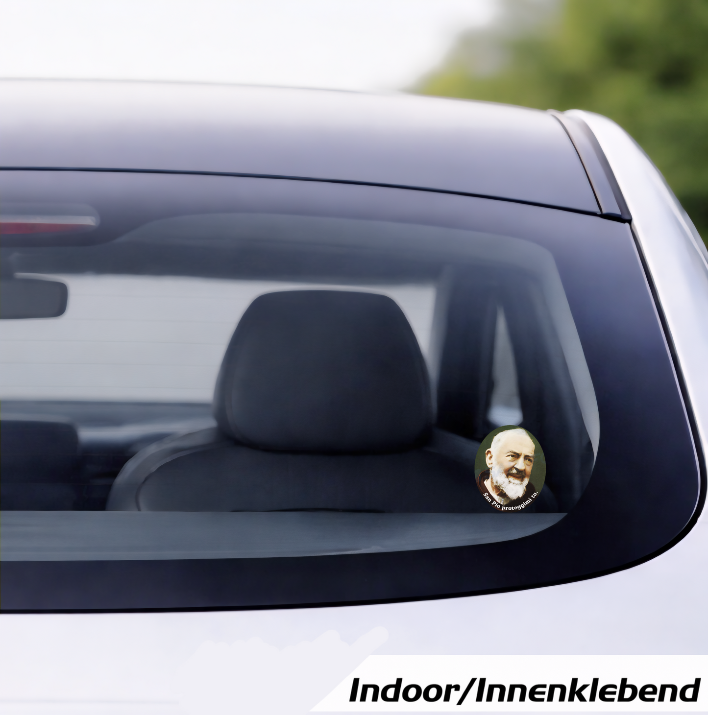 10x Padre Pio Aufkleber Adesivo Innenklebend Indoor Sticker Catholic 4,5x5,0 cm (028)