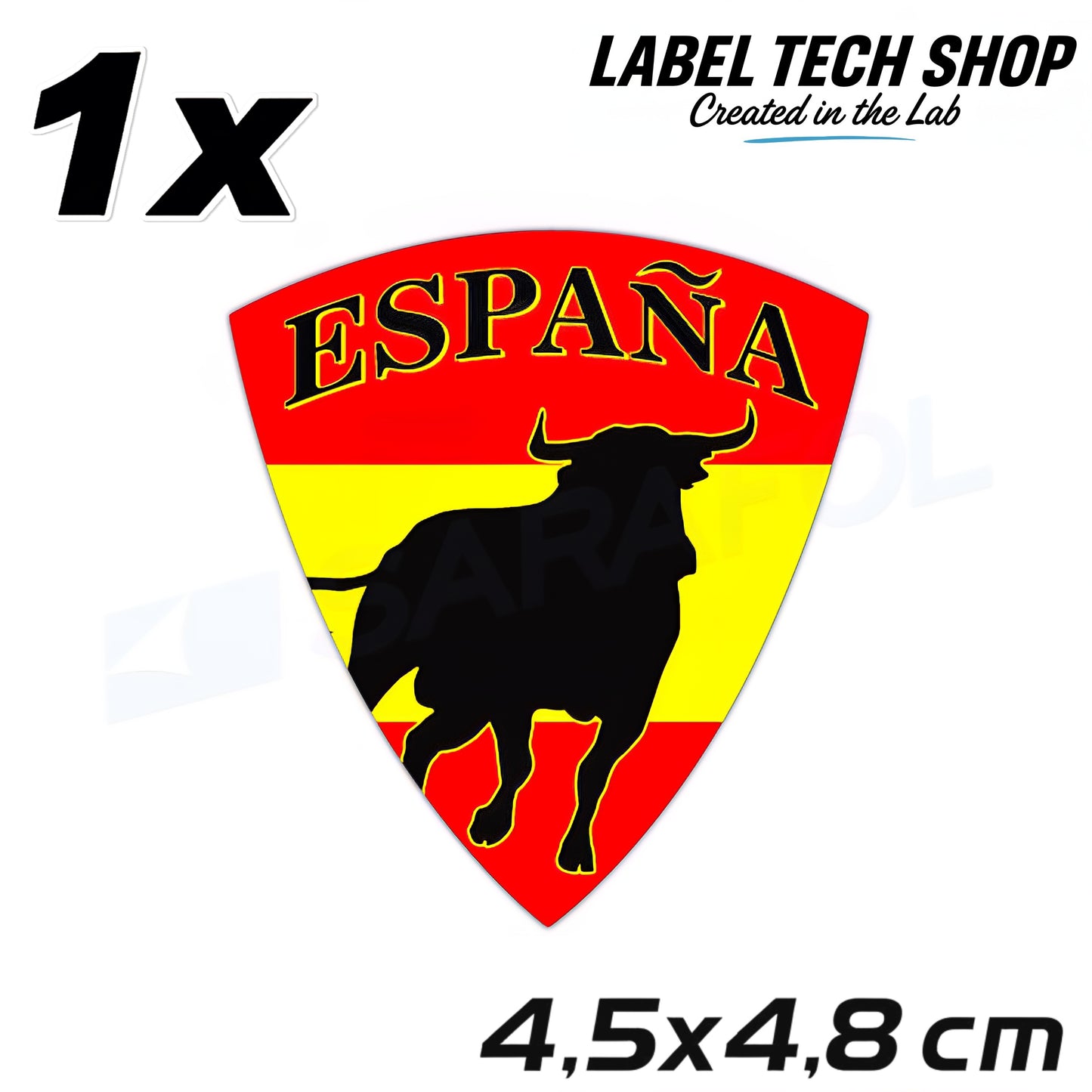 1x Spanien Aufkleber España adhesivo Spain Sticker Flagge Wappen 4,5x4,8cm (002)