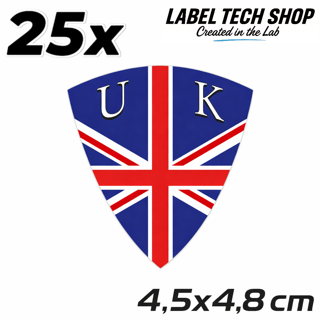 UK United Kingdom Great Britain Wappen Grossbritanien Aufkleber Sticker – Coat of Arms – Auto Laptop Helm – 4,5 × 4,8 cm (104)