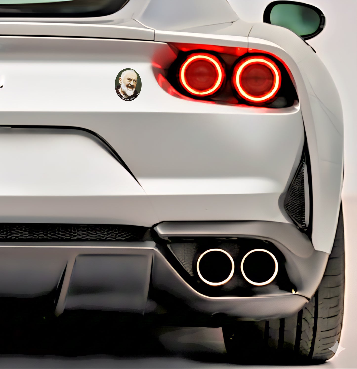 3x Padre Pio Aufkleber Sticker Außenklebend Katholisch Catholic 4,5x5,0 cm (027)