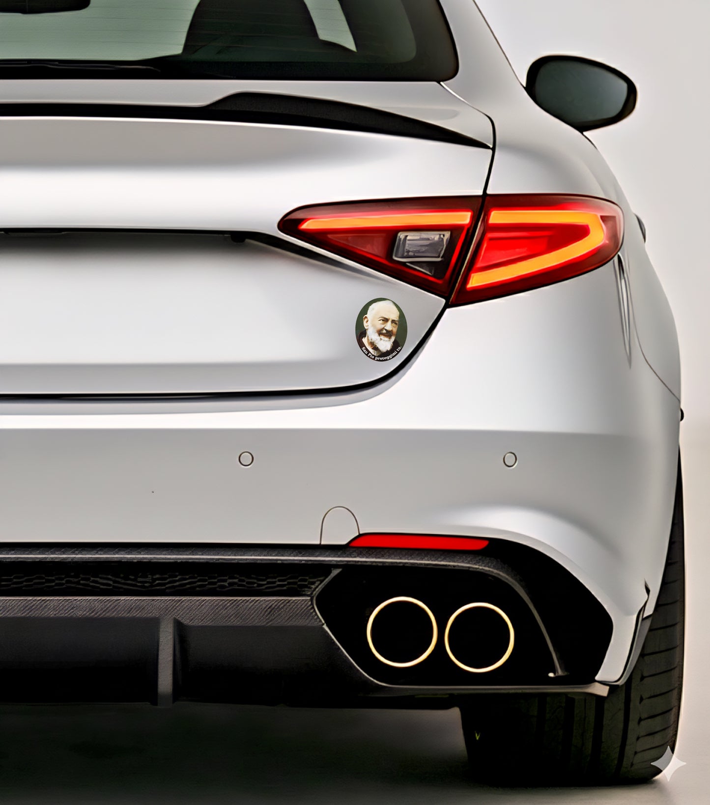 3x Padre Pio Aufkleber Sticker Außenklebend Katholisch Catholic 4,5x5,0 cm (027)