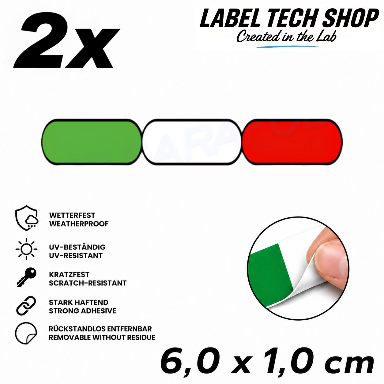 🇮🇹 Italy Stickers Italian Sticker Adesivo Italiano Italian Flag Motorcycle Car Helmet 6.0x1.0cm NO.037