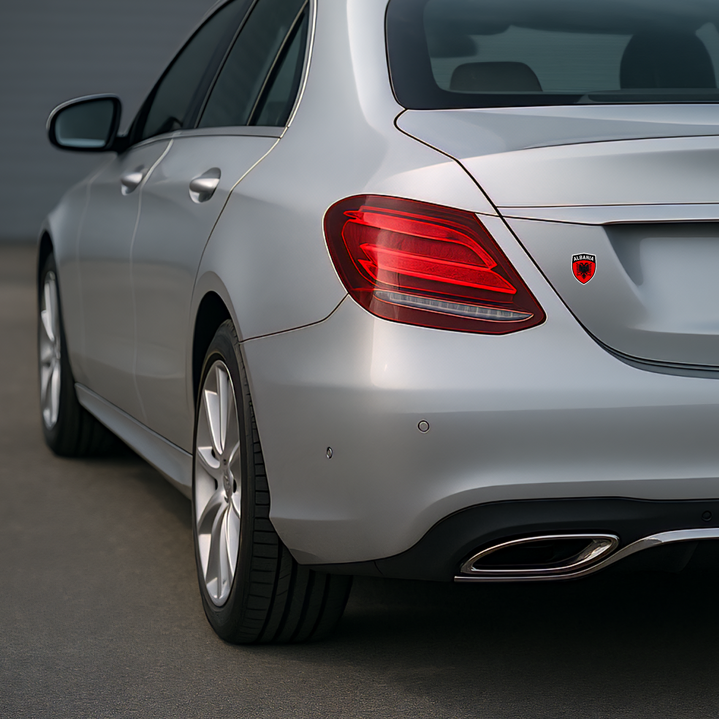 5x Albanien Aufkleber Klein Shqipëria Shqiponja  – Albania Flagge Emblem Wappen Sticker 3,5x4,5cm (108)