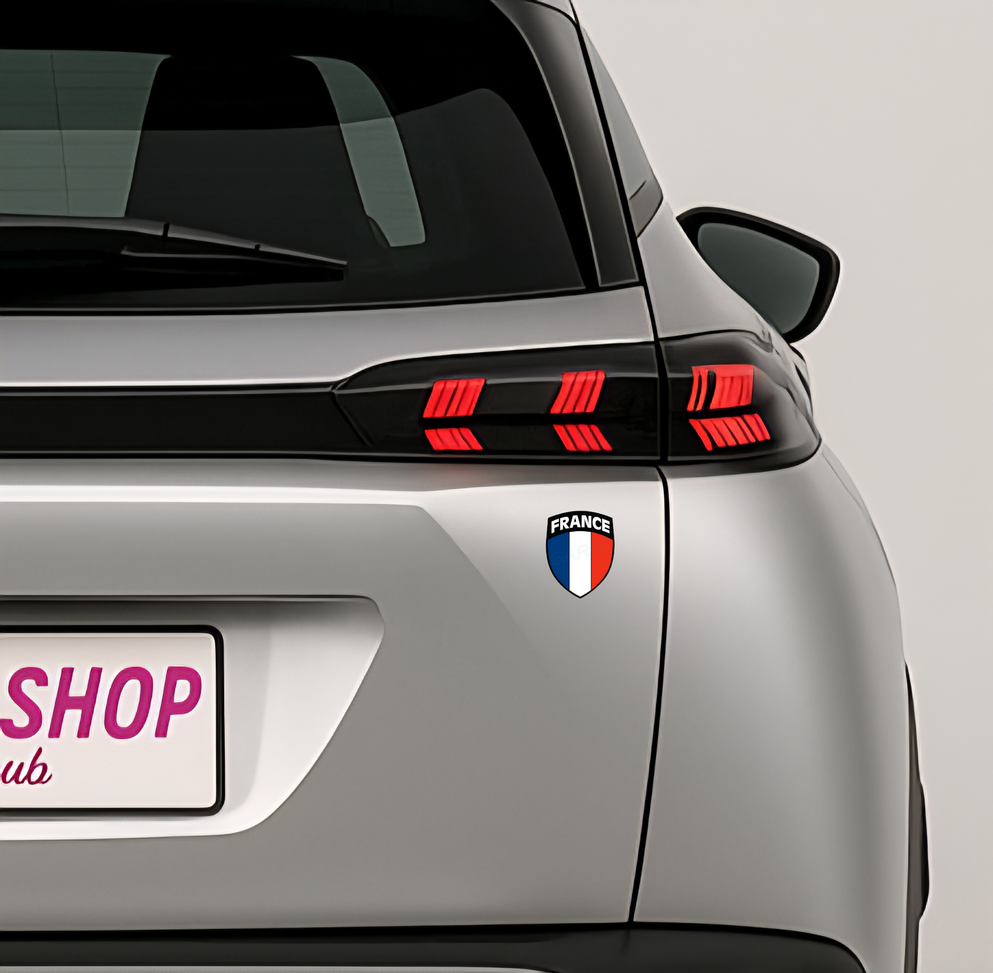 3x Frankreich Aufkleber France Francia Flagge Sticker 4,5x5,5cm (040)