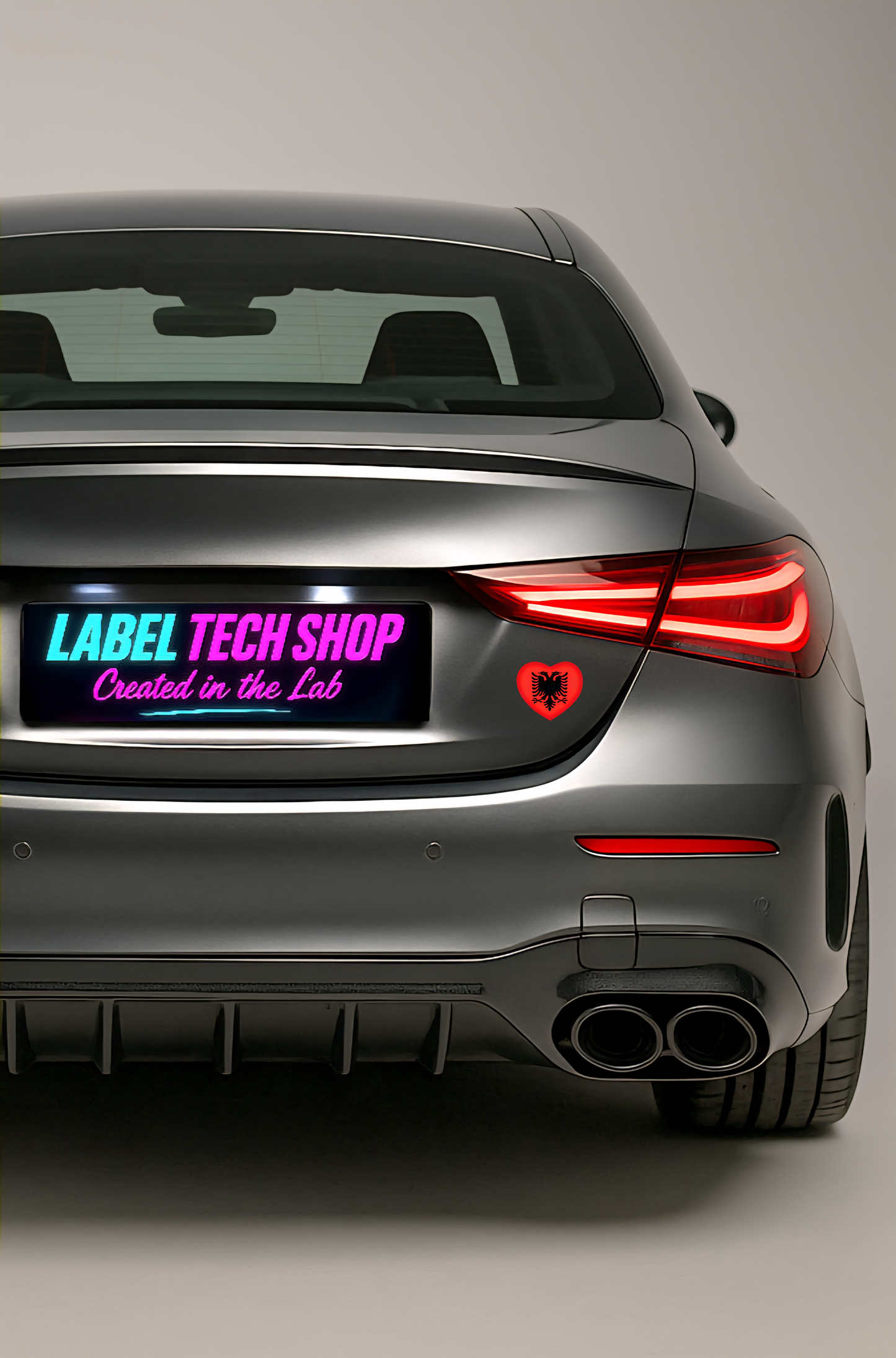 10x Albania Shqiponja Herz Sticker – Albanien Flagge Heart Aufkleber 4,5x5,5cm (005)