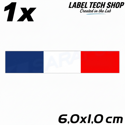 1x Frankreich Aufkleber France Francia Flagge Sticker 6,0x1,0cm (039)