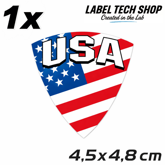 America Amerika Aufkleber Sticker – USA Flag Flagge Wappen Emblem – Auto Laptop Helm Geschenk – 4,5 × 4,8 cm (118)