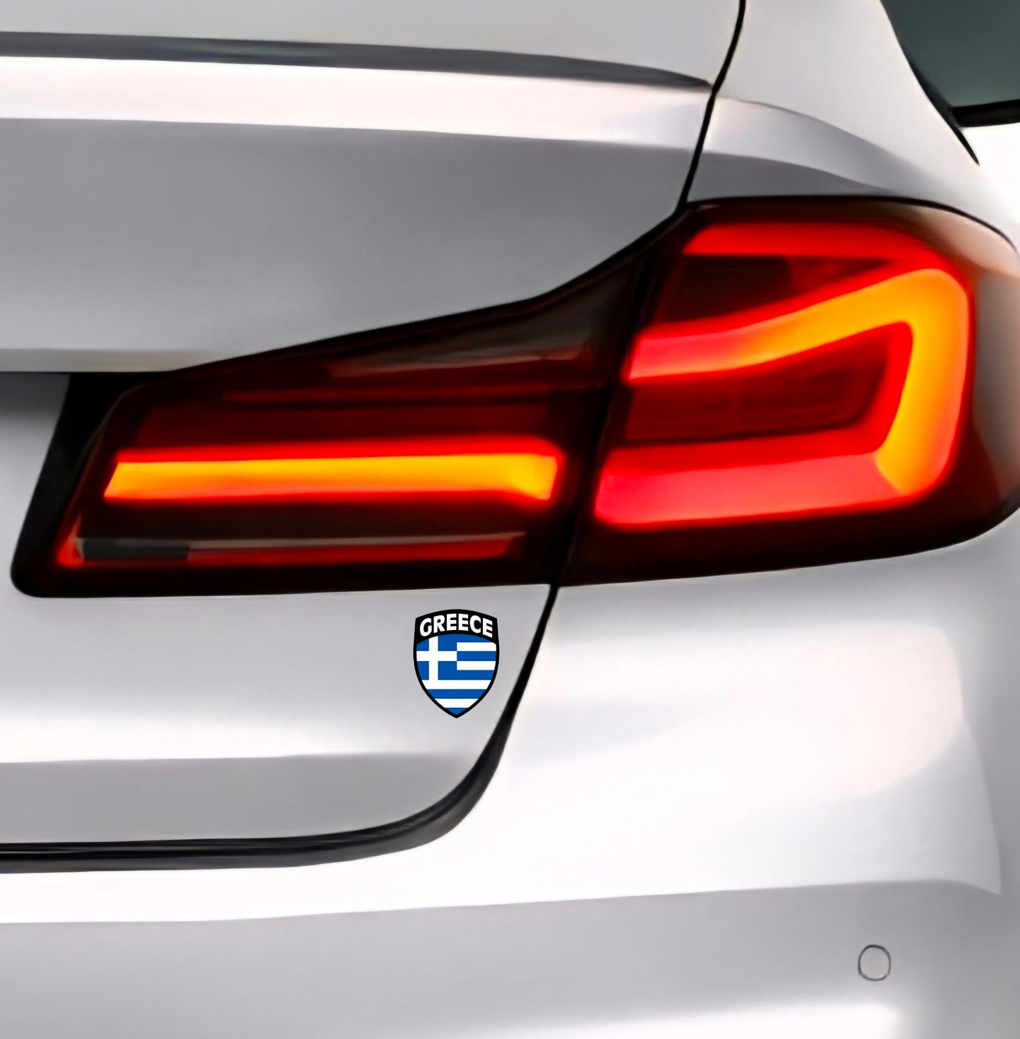 🇬🇷 Griechenland Aufkleber Αυτοκόλλητο Ελλάδας Greece Sticker Flag Emblem Car Helmet 4.5x5.8cm NR.109