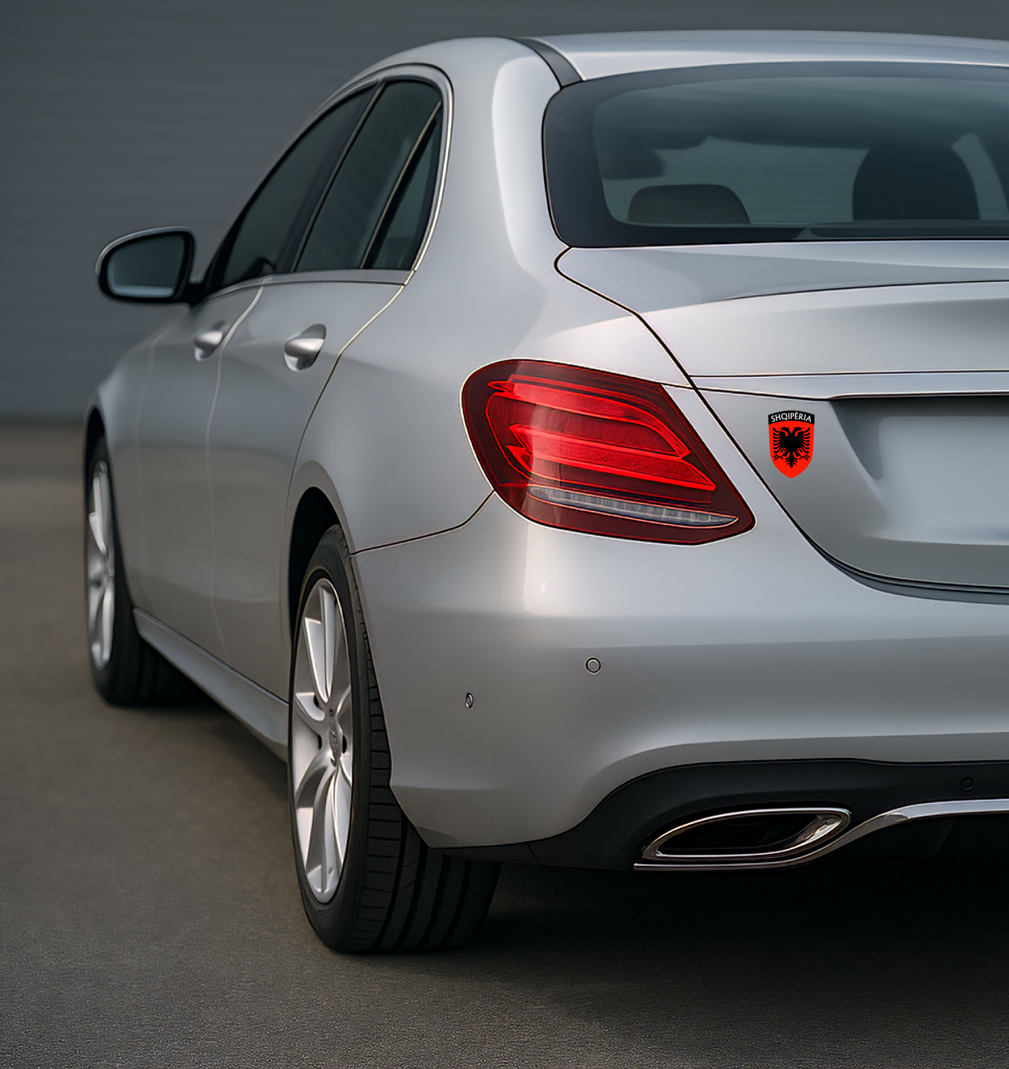 2x Albanien Shqipëria Shqiponja Wappen – Albanien Flagge Emblem Aufkleber 3,5x5,0cm (006)