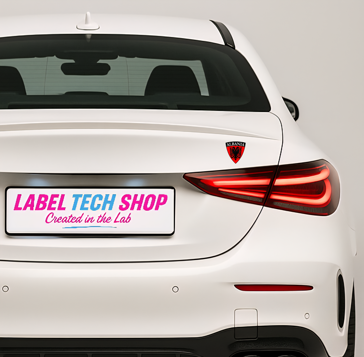 10x Albania Shqiponja Wappen Sticker – Albanien Flagge Emblem Aufkleber 5,0x5,5cm (004)