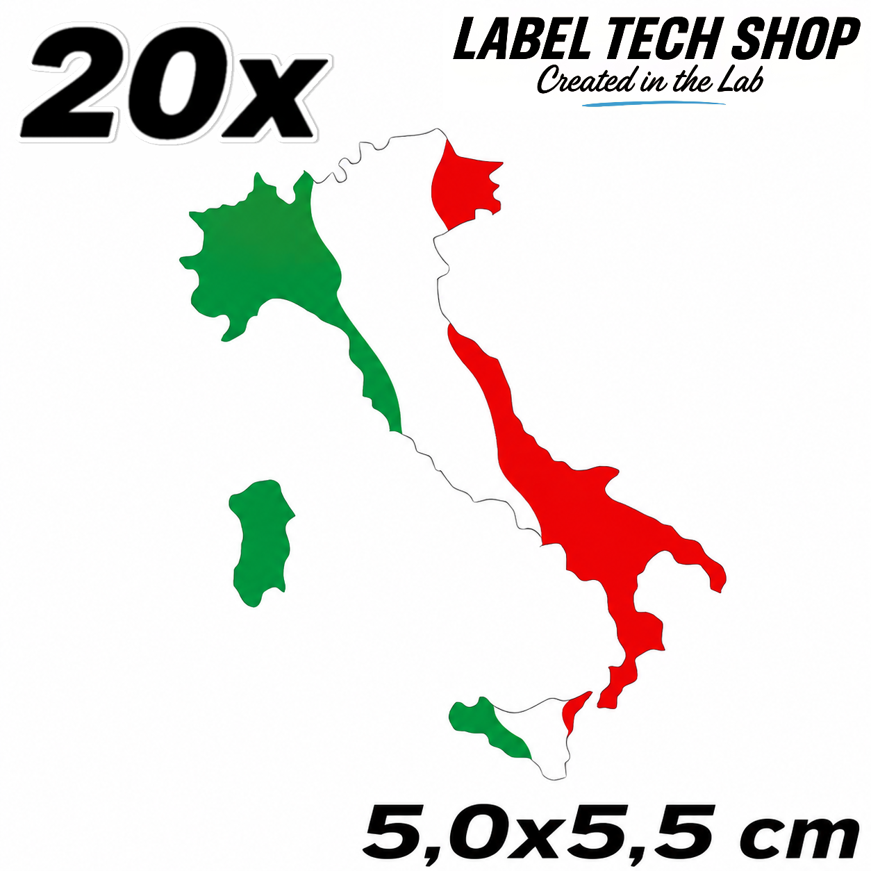 🇮🇹 Italy Italia Italy Boot Flag Sticker Decal Car Motorcycle Helmet Laptop 5.0x5.5cm