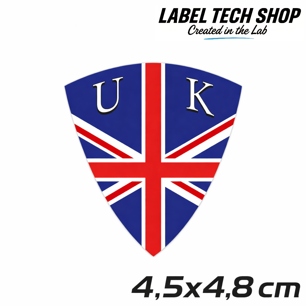 UK United Kingdom Great Britain Wappen Grossbritanien Aufkleber Sticker – Coat of Arms – Auto Laptop Helm – 4,5 × 4,8 cm (104)