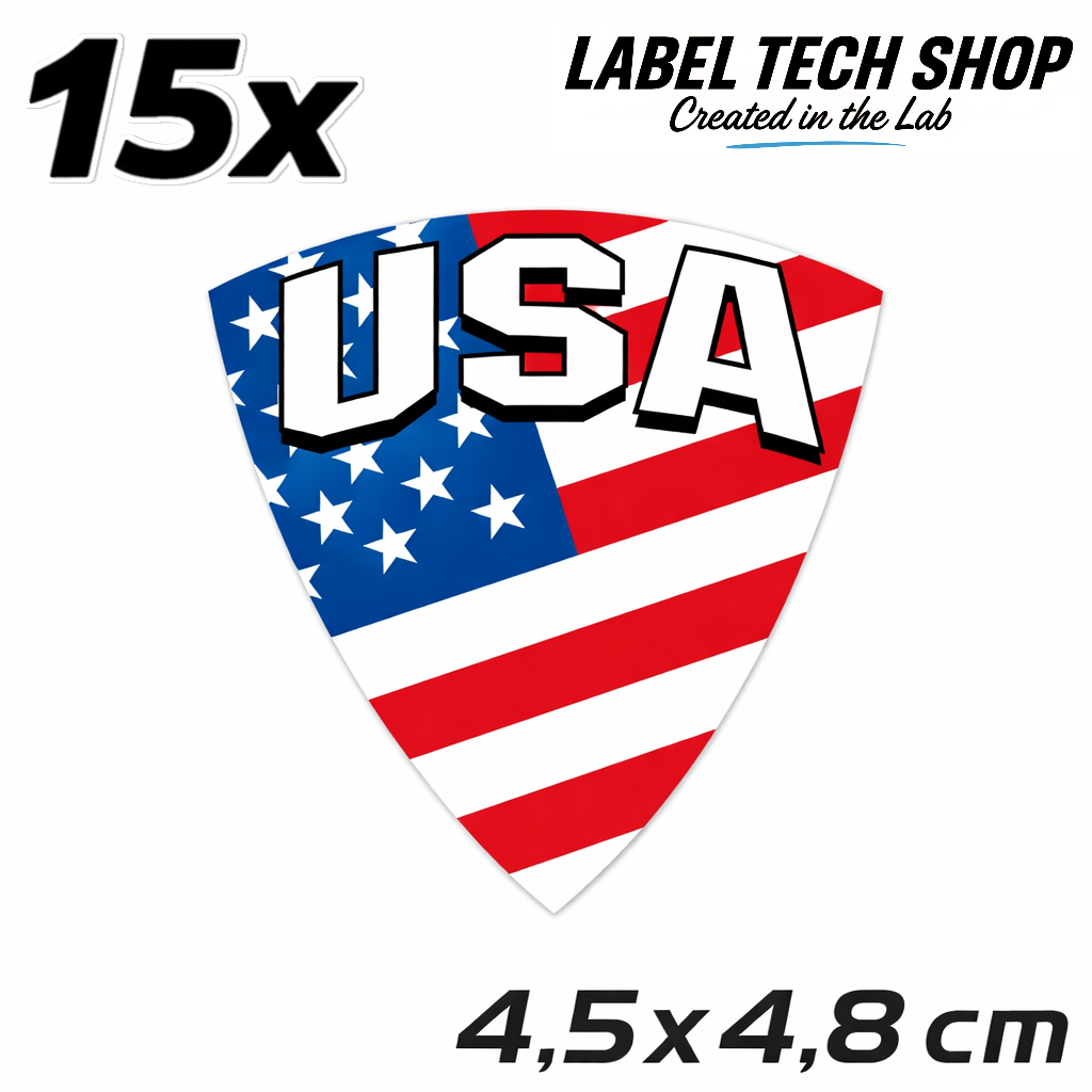 America Amerika Aufkleber Sticker – USA Flag Flagge Wappen Emblem – Auto Laptop Helm Geschenk – 4,5 × 4,8 cm (118)