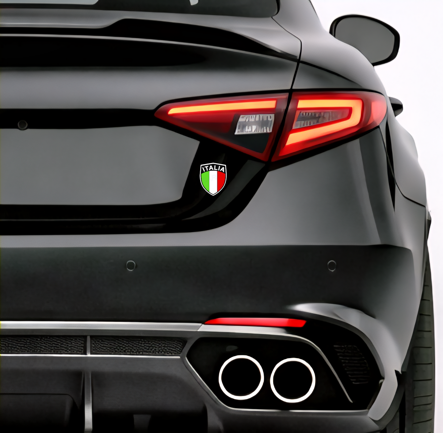 🇮🇹 Italy Italia Italy Coat of Arms Flag Adhesive Sticker Decal Car Motorcycle Helmet Laptop 4.5x5.5cm NO.032