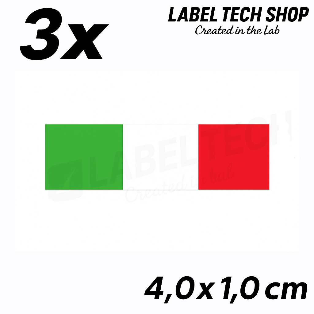 3x Italien Aufkleber Flagge 4×1cm Flagge Italien Adesivo Sticker 097