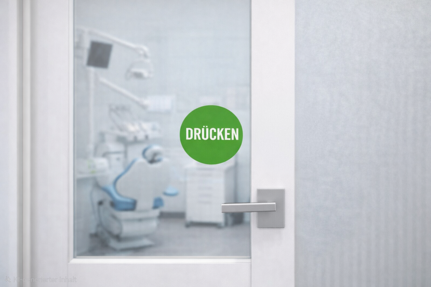 1x Drücken 1x Ziehen Aufkleber 6,0 cm Ø Sticker Hinweiszeichen Gebotszeichen Schild Außenbereich Innenbereich 119
