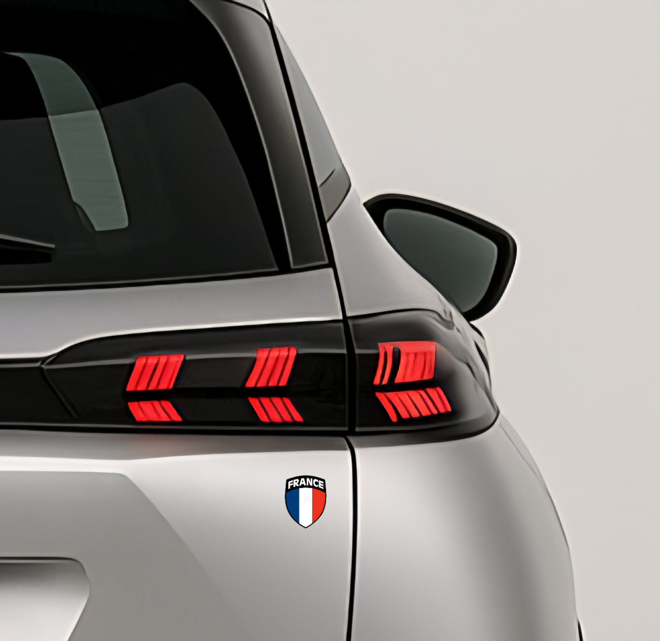 1x Frankreich Aufkleber France Francia Flagge Sticker 3,5x4,5cm (042)