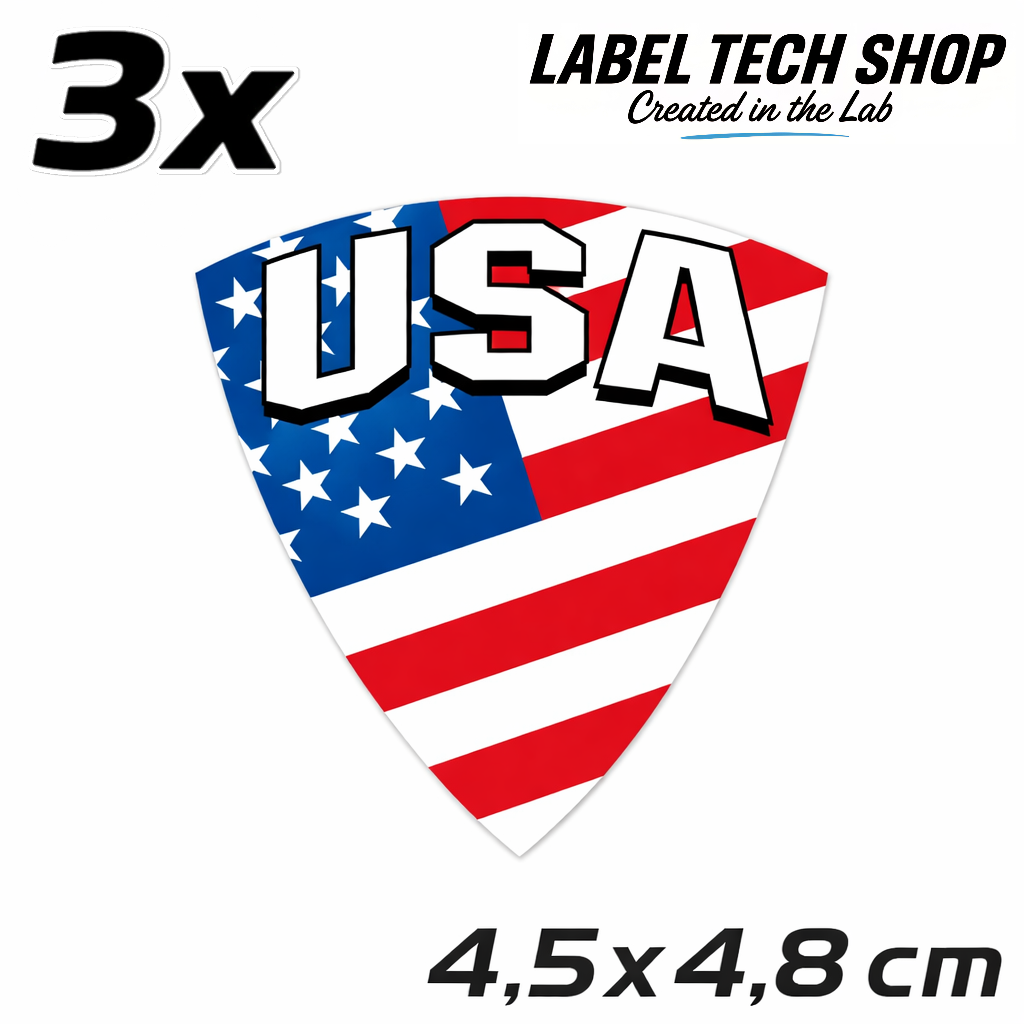 America Amerika Aufkleber Sticker – USA Flag Flagge Wappen Emblem – Auto Laptop Helm Geschenk – 4,5 × 4,8 cm (118)