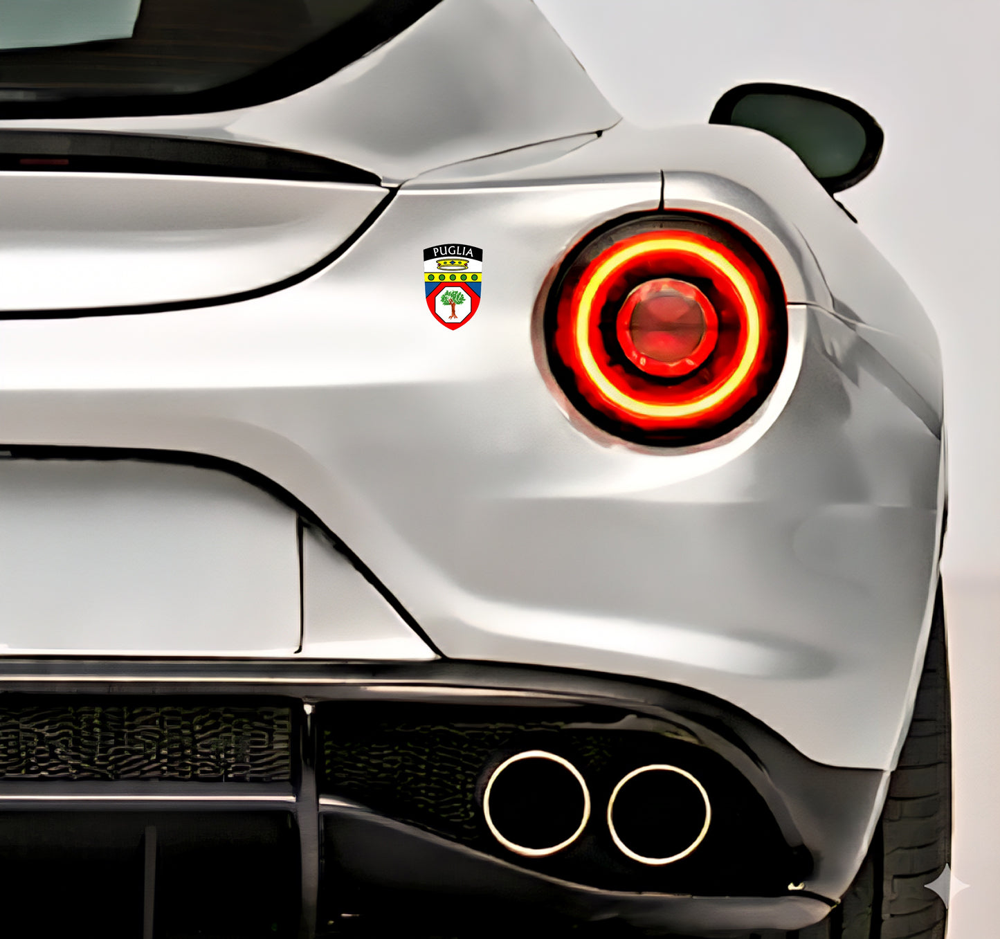 10x Apulien Aufkleber Puglia Adesivo Apulia Sticker Flagge Wappen 3,5x5,0cm (016)