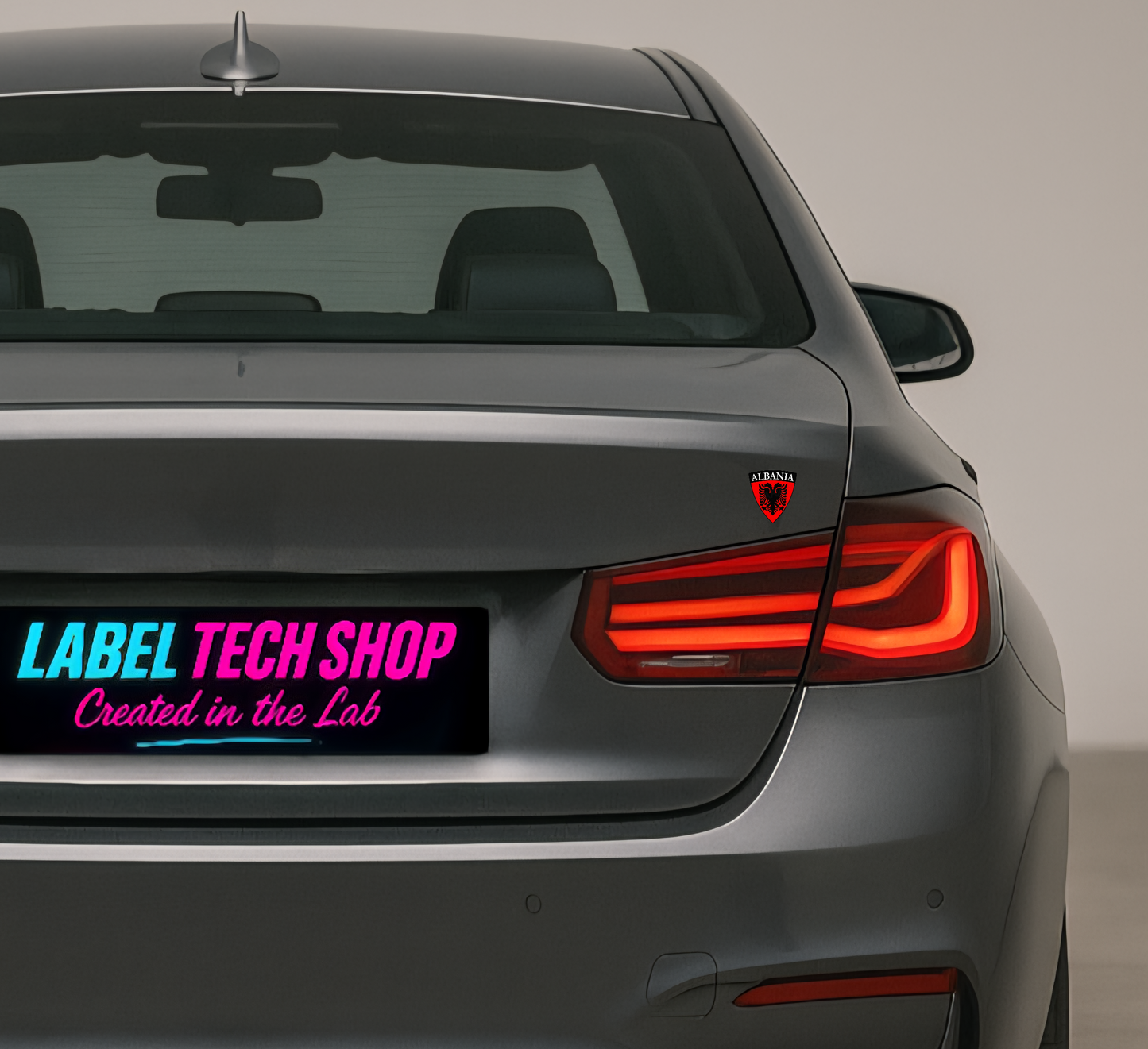 10x Albania Shqiponja Wappen Sticker – Albanien Flagge Emblem Aufkleber 5,0x5,5cm (004)