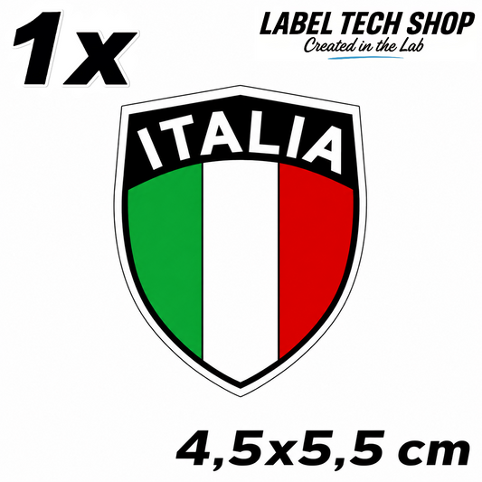 🇮🇹 Italien Italia Italy Wappen Flagge Adesivo Sticker Aufkleber Auto Motorrad Helm Laptop 4,5x5,5cm NR.032