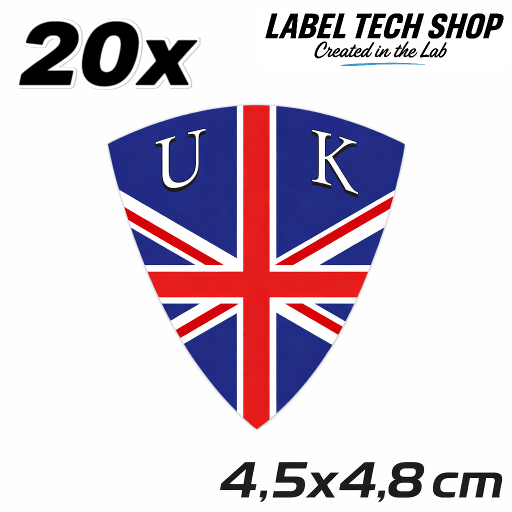 UK United Kingdom Great Britain Wappen Grossbritanien Aufkleber Sticker – Coat of Arms – Auto Laptop Helm – 4,5 × 4,8 cm (104)