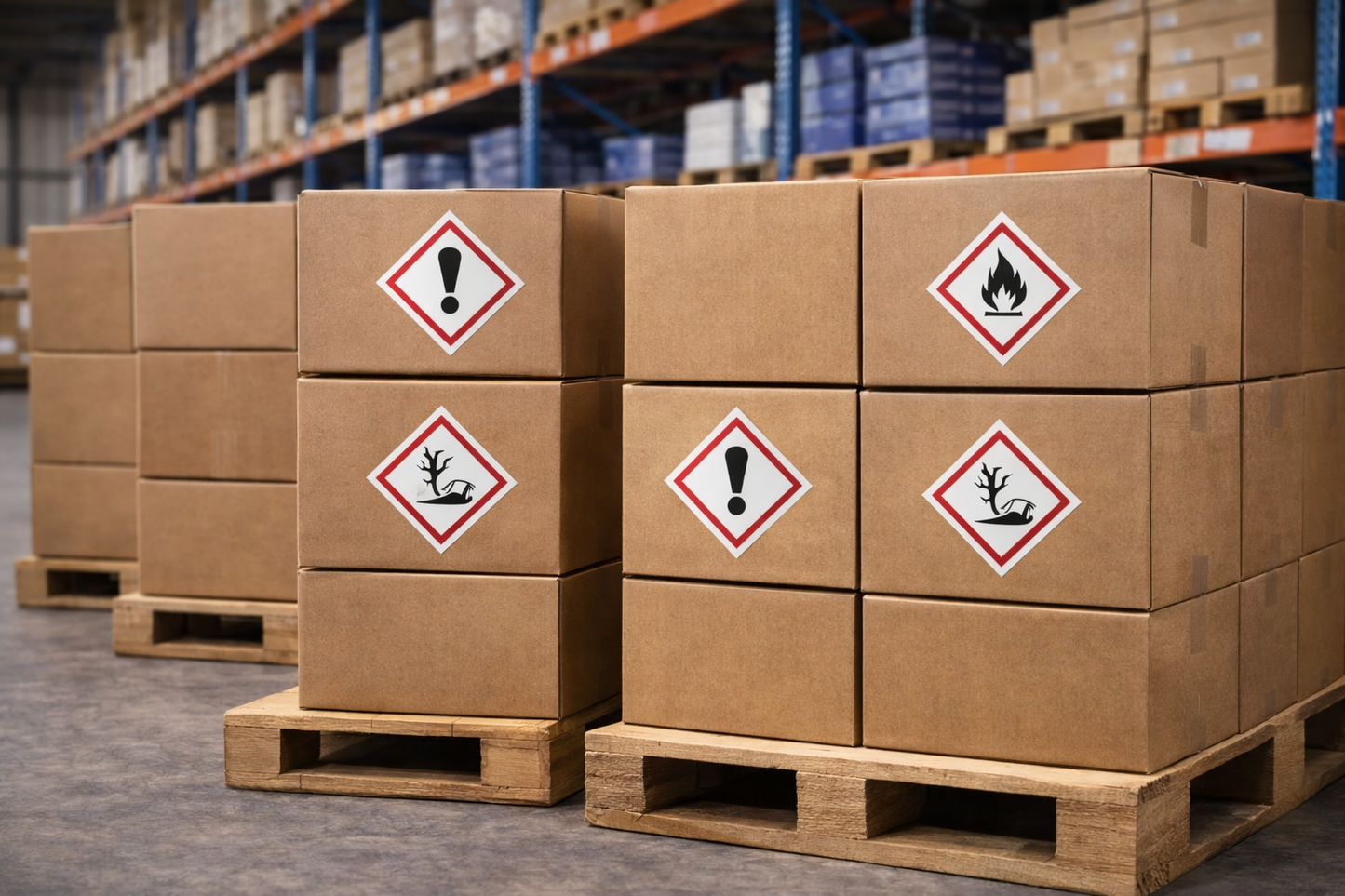 GHS07 Gefahrgut Aufkleber Ausrufezeichen nach CLP Norm Arbeitssicherheit