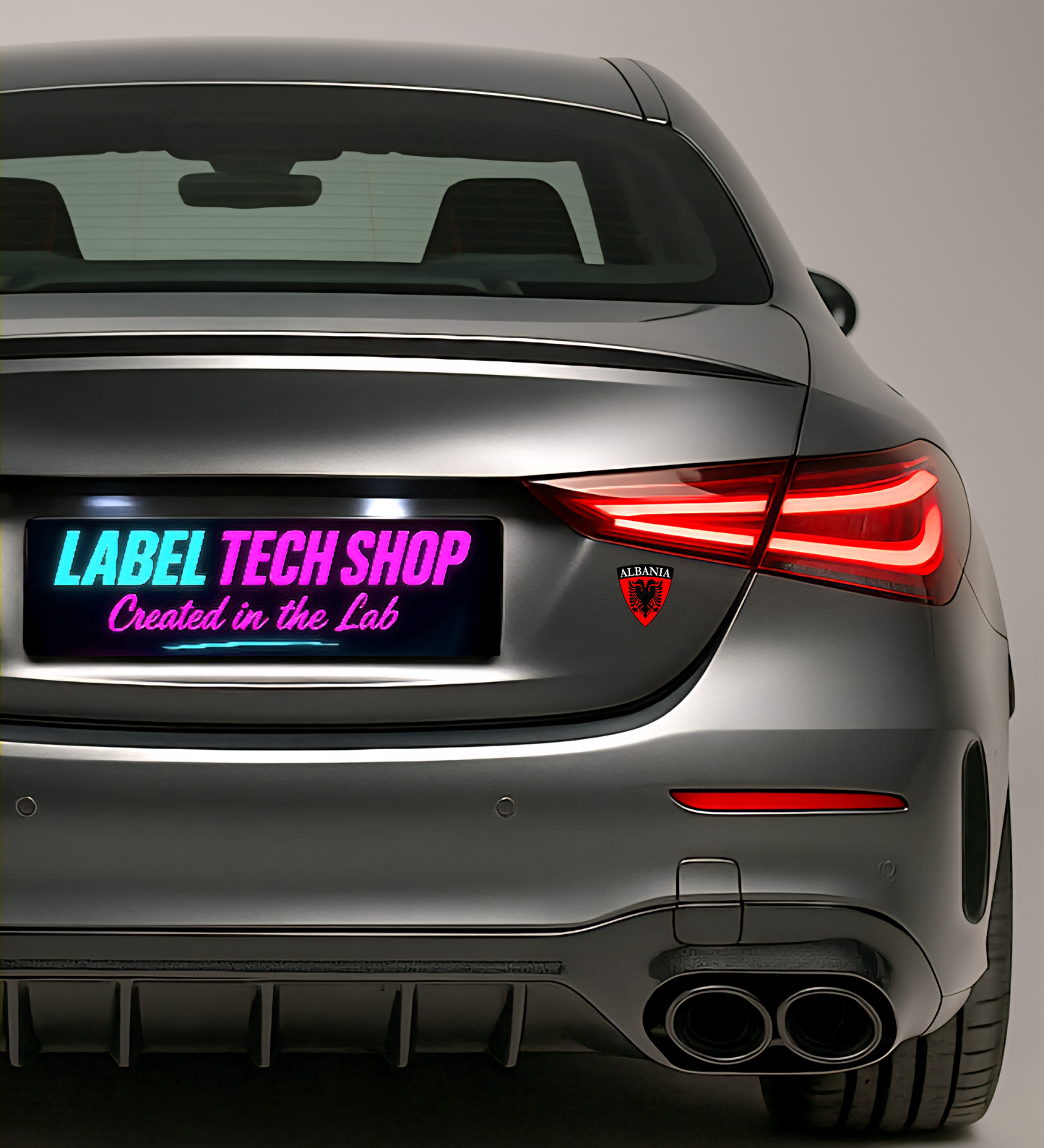 10x Albania Shqiponja Wappen Sticker – Albanien Flagge Emblem Aufkleber 5,0x5,5cm (004)