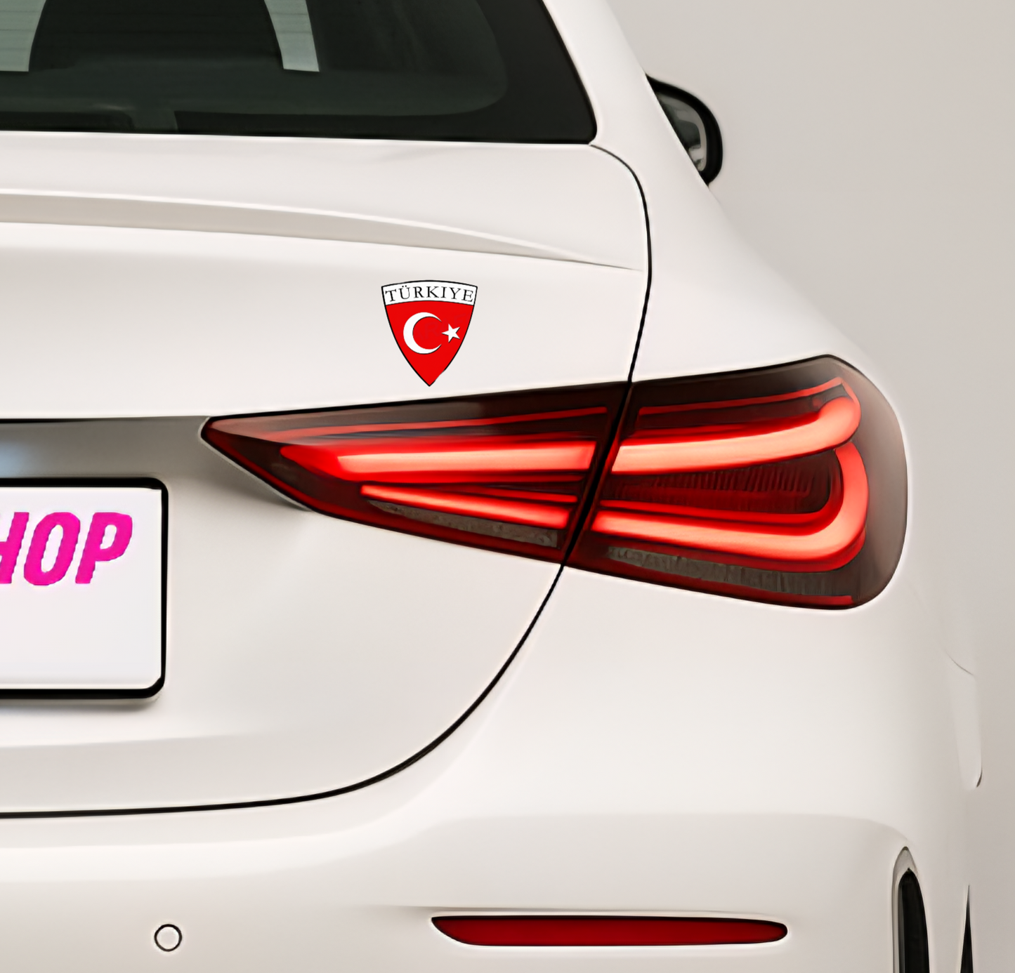 2x Türkei Aufkleber Türkiye Turkey Bayrak Flagge Wappen Sticker 5,0x5,5cm (007)