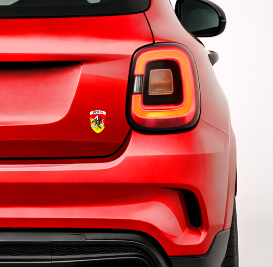 3x Sizilien Aufkleber – Sicilia Sicily Flagge Wappen Sticker 3,5x5,0cm (017)