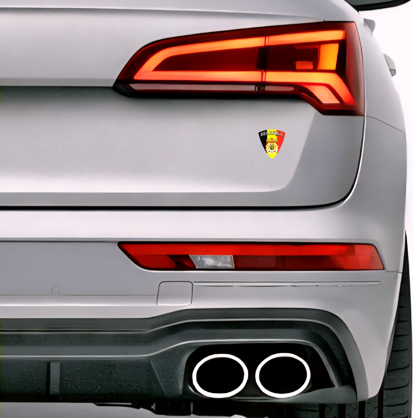 Belgien Belgique Belgium Wappen Aufkleber Sticker Autocollant – Coat of Arms – Auto Laptop Helm – 4,5 × 4,8 cm (112)