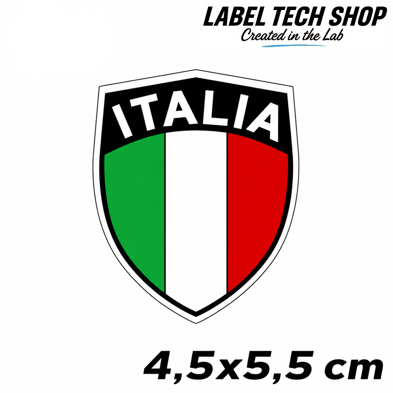 🇮🇹 Italy Italia Italy Coat of Arms Flag Adhesive Sticker Decal Car Motorcycle Helmet Laptop 4.5x5.5cm NO.032