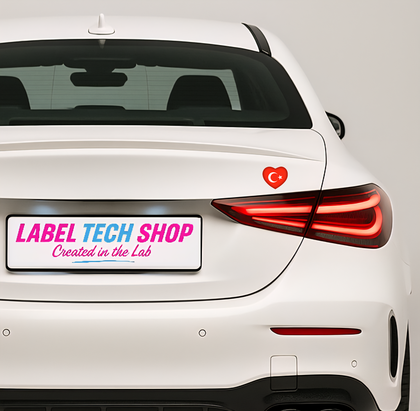 4x Türkei Aufkleber Türkiye Turkey Bayrak Flagge Herz Sticker 5,0x4,5cm (044)