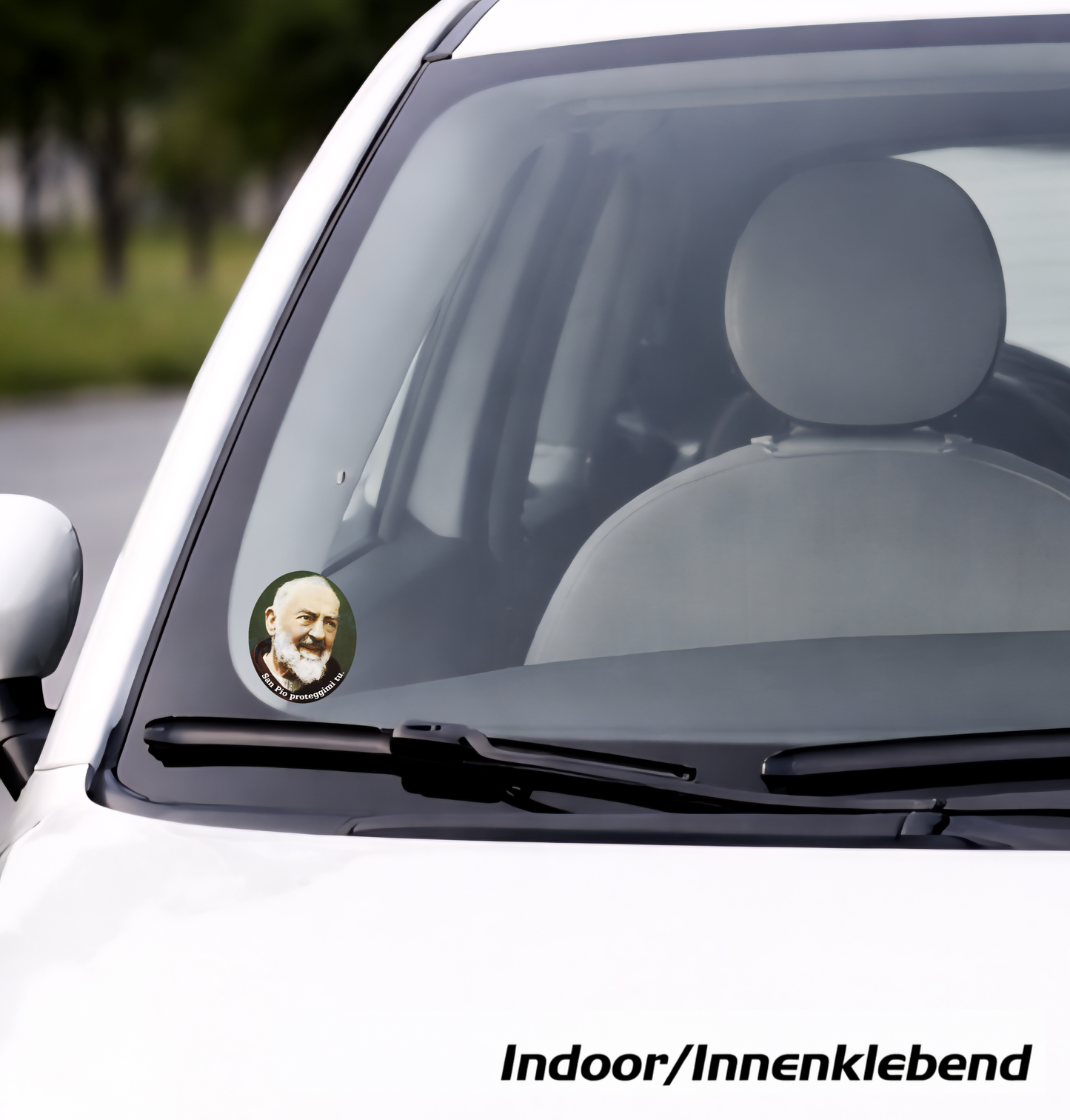 10x Padre Pio Aufkleber Adesivo Innenklebend Indoor Sticker Catholic 4,5x5,0 cm (028)