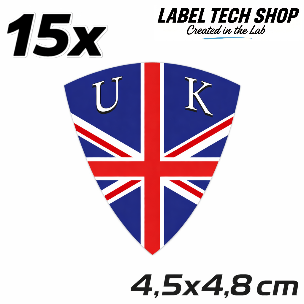 UK United Kingdom Great Britain Wappen Grossbritanien Aufkleber Sticker – Coat of Arms – Auto Laptop Helm – 4,5 × 4,8 cm (104)