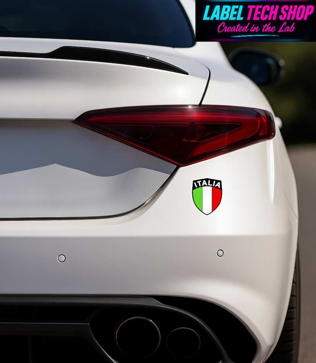 10x Italia/Italien Aufkleber Scudo 4,5×5,5cm Flagge Italien Adesivo Sticker 033