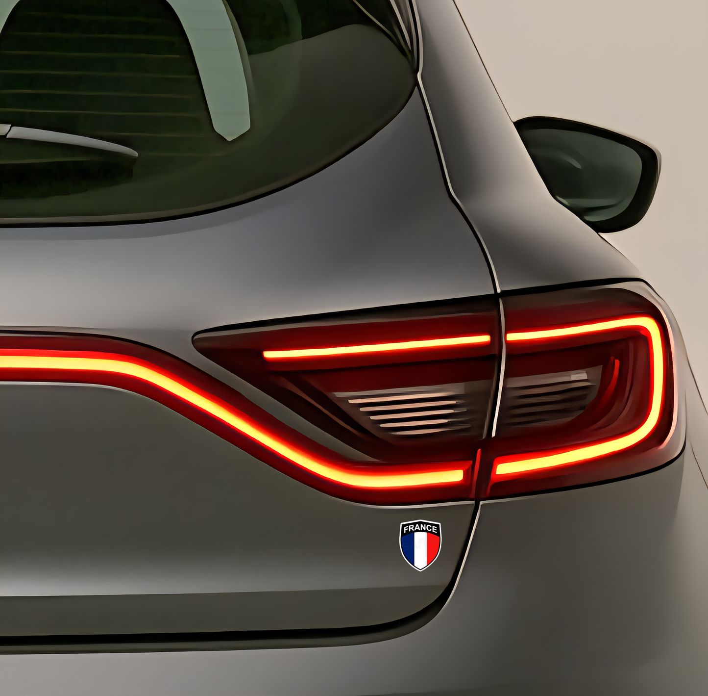 2x Frankreich Aufkleber France Francia Flagge Sticker 3,5x4,5cm (035)