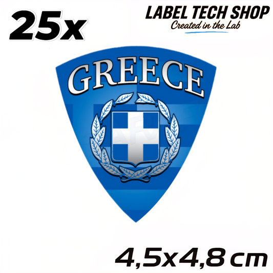 25x Griechenland Aufkleber 🇬🇷 Αυτοκόλλητο Ελλάδας Greece Sticker 4,5×4,8 cm (115)