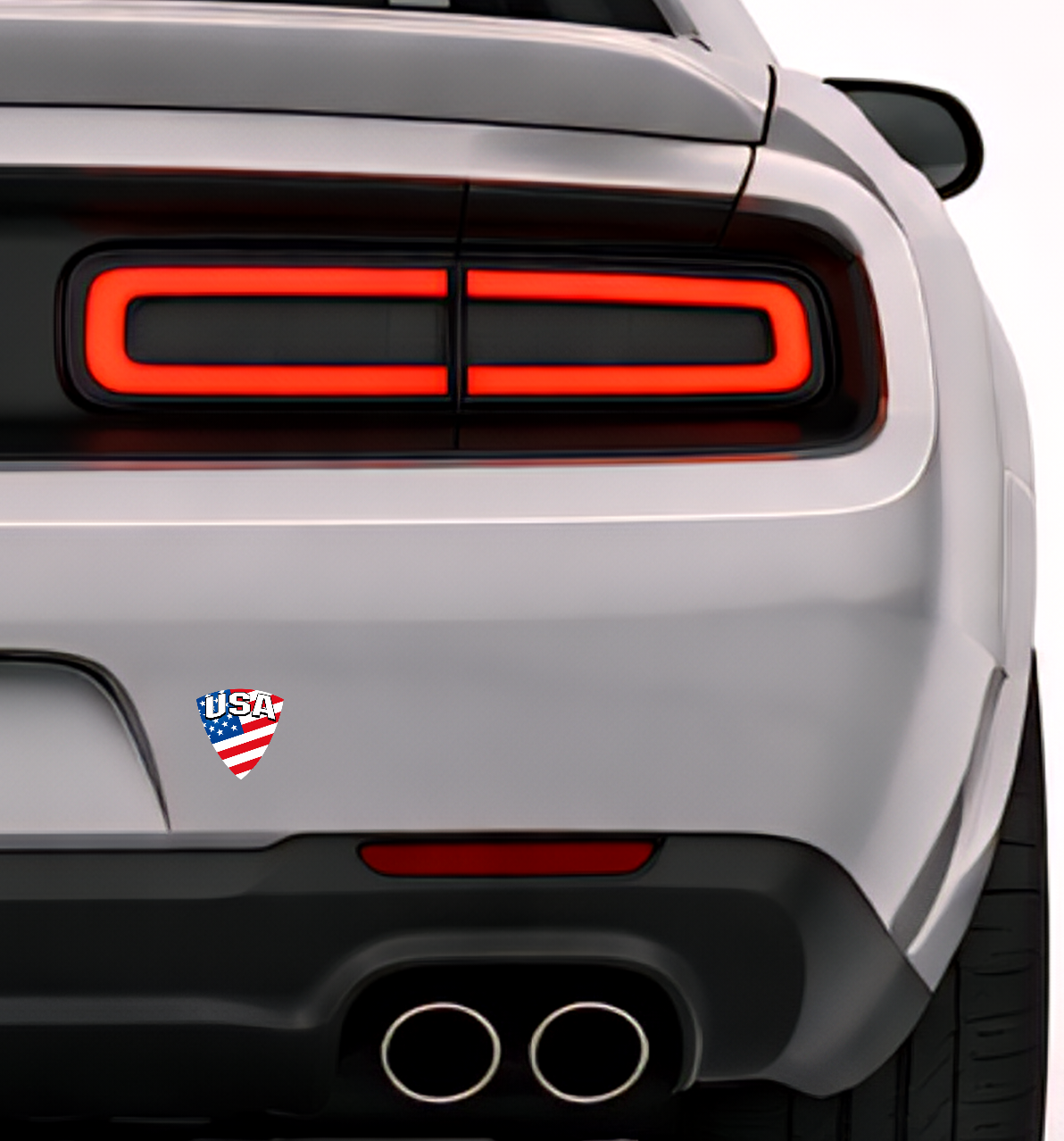 America Amerika Aufkleber Sticker – USA Flag Flagge Wappen Emblem – Auto Laptop Helm Geschenk – 4,5 × 4,8 cm (118)