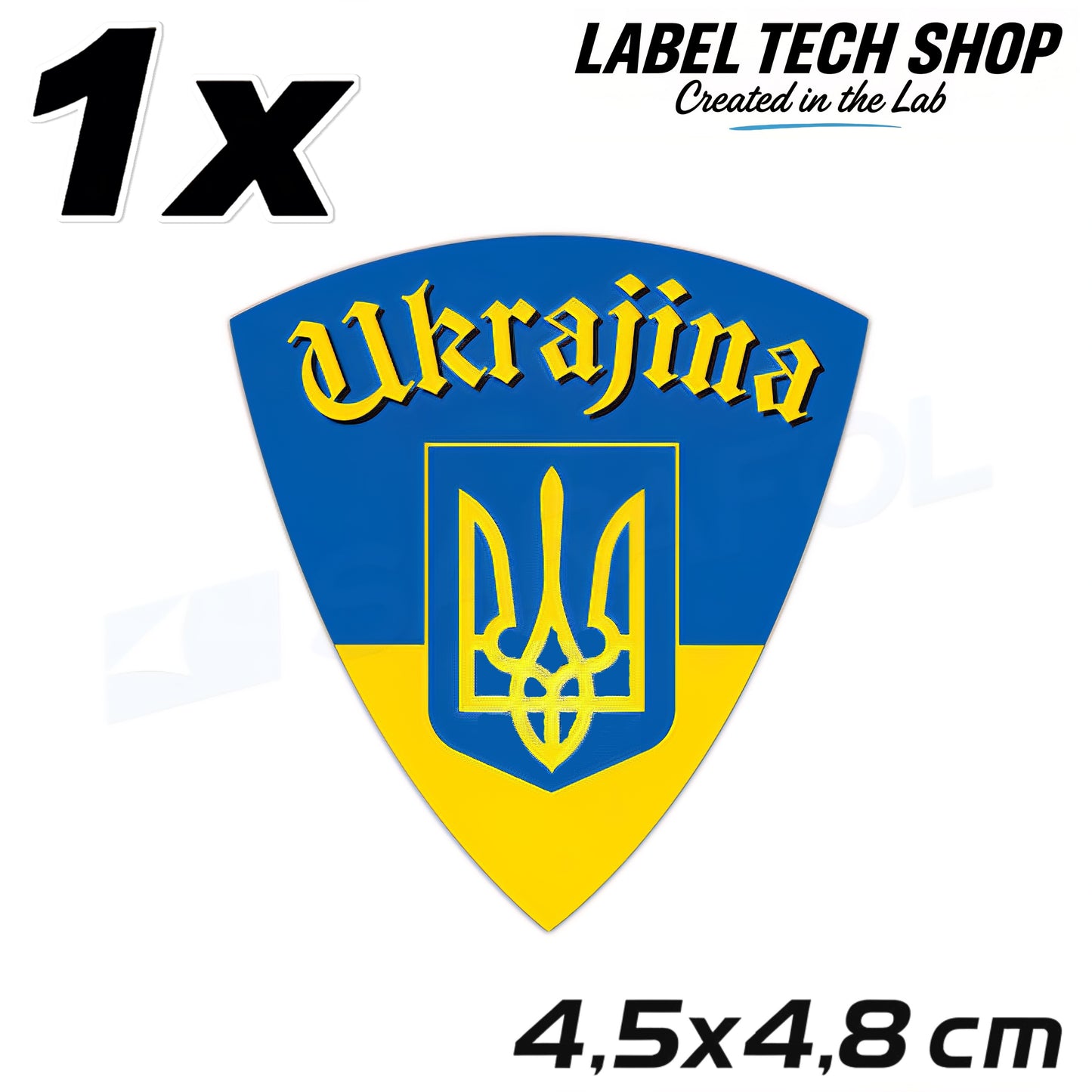 1x Ukraine Aufkleber 🇺🇦Ukraine Ukraijna Naklejka Sticker Flagge 4,5x4,8cm 012