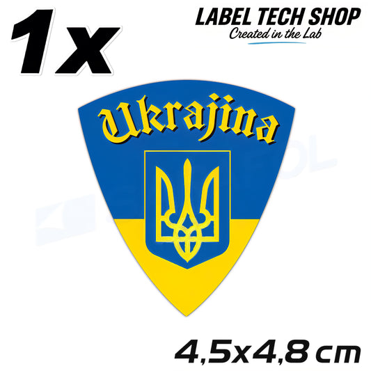1x Ukraine Aufkleber 🇺🇦Ukraine Ukraijna Naklejka Sticker Flagge 4,5x4,8cm 012